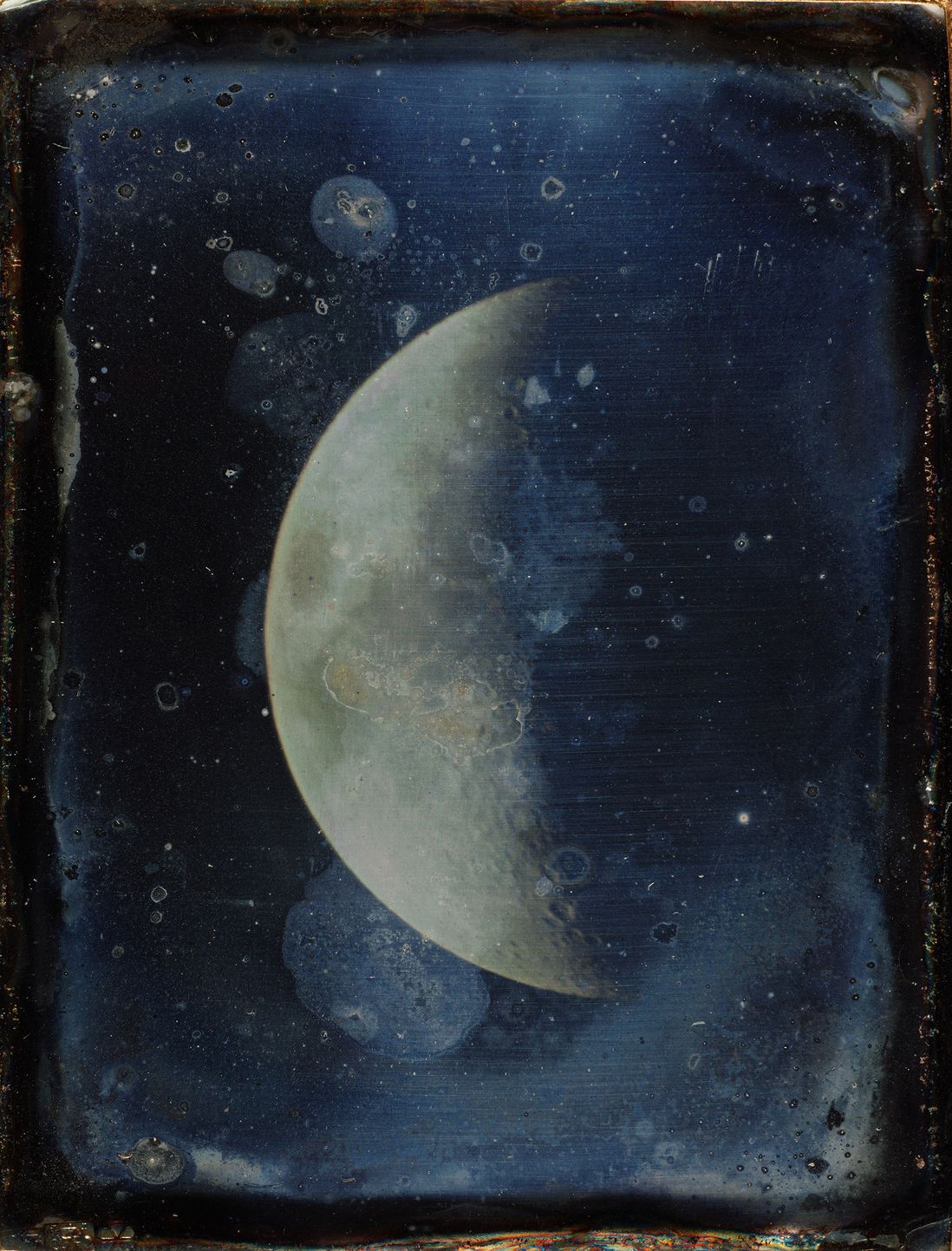 An 1852 image of the moon (John Adams Whipple)